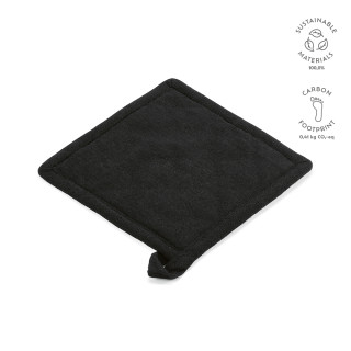 Klimt Topflappen aus recyceltes Baumwolle 180 g/m², schwarz