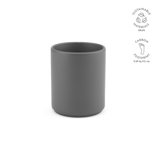 Tiber 250 Tasse aus Kermaik, 240ml. Matte Oberfläche, dunkelgrau