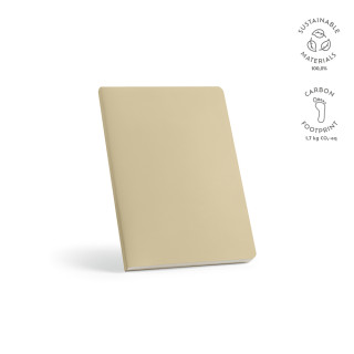 Homer A5 Notizbuch mit Steineinband, 196 Seiten aus Steinpapier. Wasserfest, beige