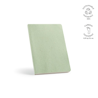 "Dostoevsky Notebook" A5 Notizbuch aus Zitronengras mit 196 Seiten aus recyceltem Papier (80 g/m²), hellgrün