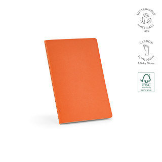 "Bronte A5 Notebook" A5 Notizbuch mit Softcover, Kartoneinband und FSC-zertifiziertem Papier, orange