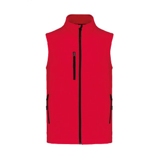 Dreilagige Softshellweste KA403, rot, XL