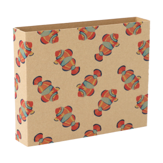 Individueller Pappschuber aus Kraftpapier CreaSleeve Kraft 279, natur