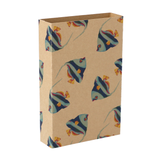 Individueller Pappschuber aus Kraftpapier CreaSleeve Kraft 476, natur