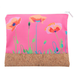 Individuelle Kosmetiktasche CreaBeauty Cork M, natur/weiß
