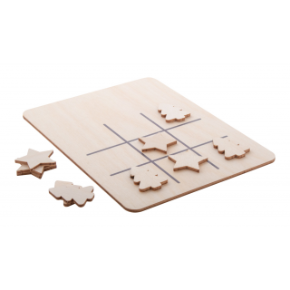 Weihnachtliches Tic-Tac-Toe Sterne & Weihnachtsbäume TixTax, natur
