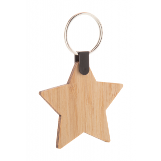 Weihnachtlicher Schlüsselanhänger Stern Fjerny, natur