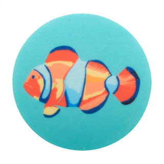 RPET Filz Untersetzer, Kreis CreaFelt Drink, weiß