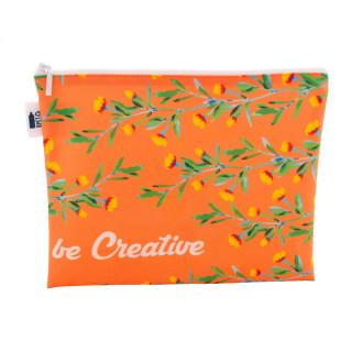 Individuelle Kosmetiktasche CreaBeauty L RPET, weiß
