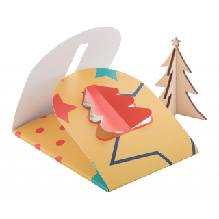 Weihnachtskarte Creax Max, weiß