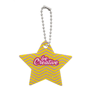 Schlüsselanhänger Weihnachten, Stern CreaFelt Key Xmas, weiß