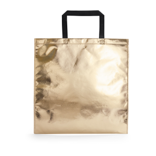 Einkaufstasche Metalot, gold