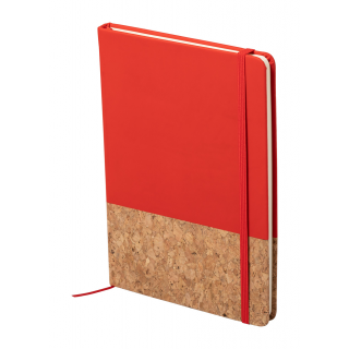 Notizbuch Purroc, natur/rot