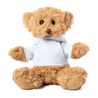 Teddybär Loony, braun/weiß