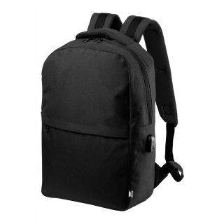 RPET Rucksack Konor, schwarz