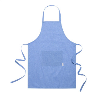 Baumwoll-Schürze Cuoco, blau