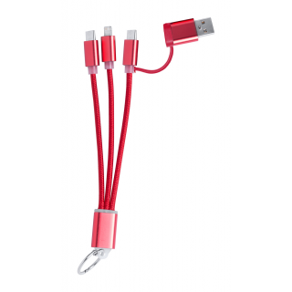 Ladekabel-Schlüsselanhänger Rashort, rot