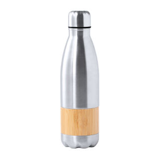 Sportflasche Keval, natur/silber
