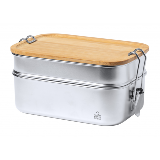 Lunchbox Vickers, natur/silber