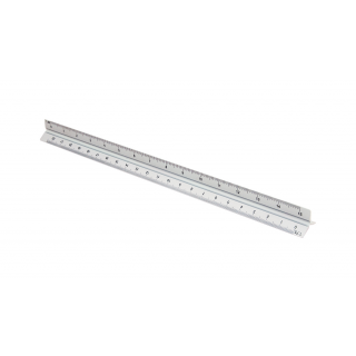 Dreieckiges Scalimeterlienal Trillin, silber