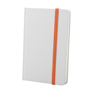 Notizbuch Pendula A6, weiß/orange