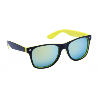 Sonnenbrille Noosa, schwarz/gelb