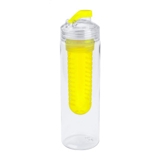 Sportflasche Evino, transparent/gelb