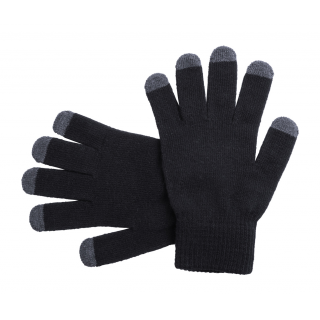 Touchscreen Handschuhe Tellar, grau/schwarz
