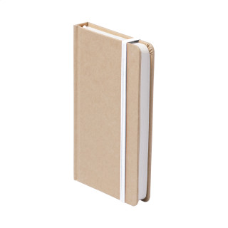 Notizbuch Prunus A6, natur/weiß