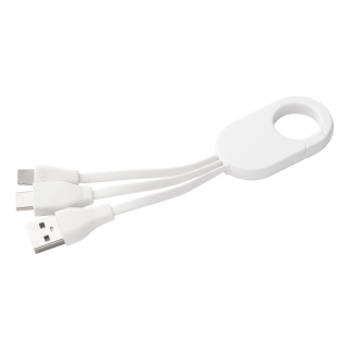 USB Ladekabel Mirlox, weiß/weiß