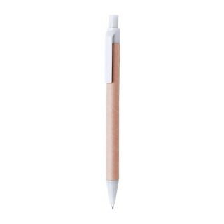 Kugelschreiber Papper, natur/weiß