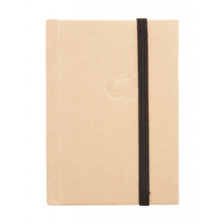 Notizbuch Carya, schwarz/natur