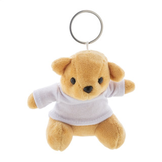 Plüsch-Teddybär-Schlüsselanhänger TeddyFob, weiß
