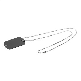 ID-Tag-Halskette Delta, schwarz