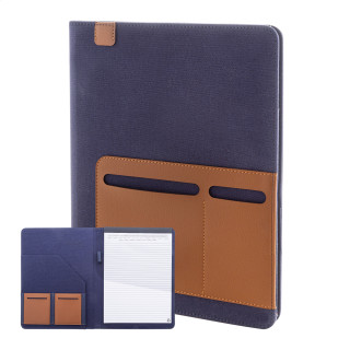 Dokumentenmappe aus recyceltem Cavas Capudo A4, blau