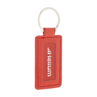 Schlüsselanhänger RPU ShineKey Rect, rot