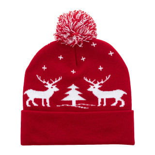 Weihnachtswintermütze Skandimos, rot