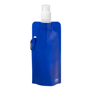 Faltbare RPET Flasche Carabol, blau