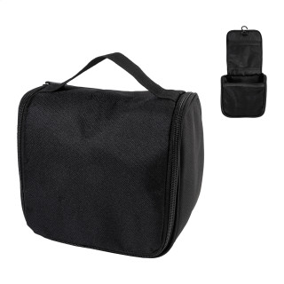 RPET Kosmetiktasche zum Hängen Susity, schwarz