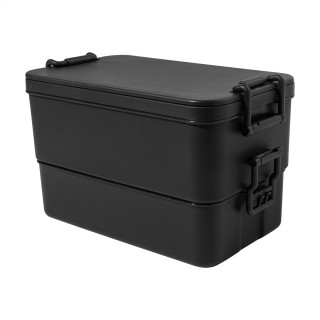 Stapelbare Lunchbox Duplox, schwarz