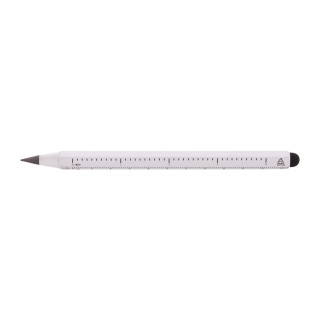 Tintenloser Stift mit Lineal Ruloid, weiß