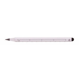 Tintenloser Stift mit Lineal Ruloid, weiß
