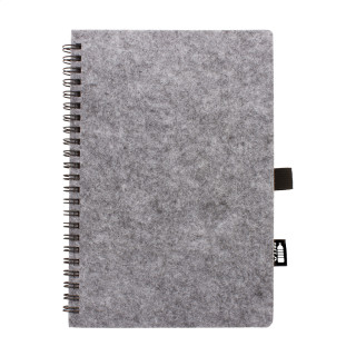 RPET-Notizbuch Felbook A5, grau