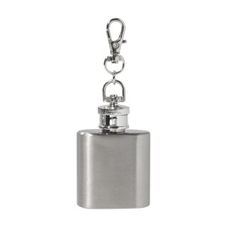 RSS Flachmann-Schlüsselanhänger Bering, silber