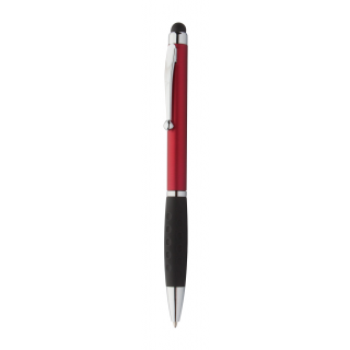 Touchpen mit Kugelschreiber  Stilos, rot