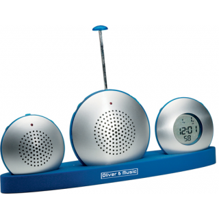 Radiowecker mit Diktiergerät Reath, blau