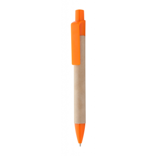 Umweltfreundlicher Kugelschreiber Reflat, orange/natur