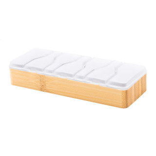 Pillendose Pillboo, natur/weiß