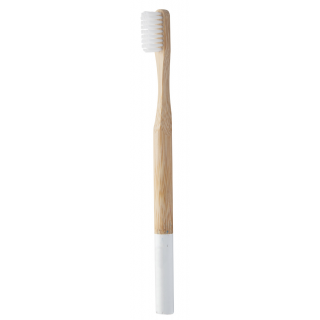 Bambus-Zahnbürste ColoBoo, natur/weiß