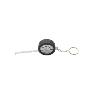 Schlüsselanhänger mit Maßband Wheel, schwarz